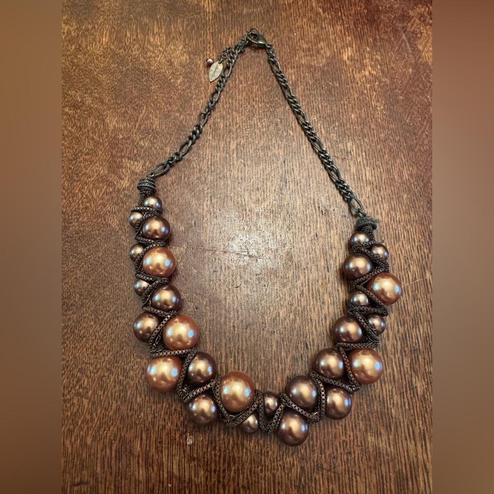 Cold water Creek beaded wrap necklace.